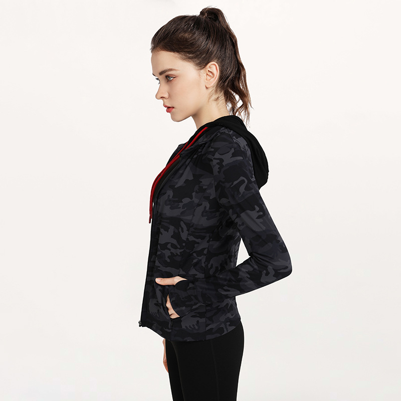 Women Camouflage Yoga Jacket
