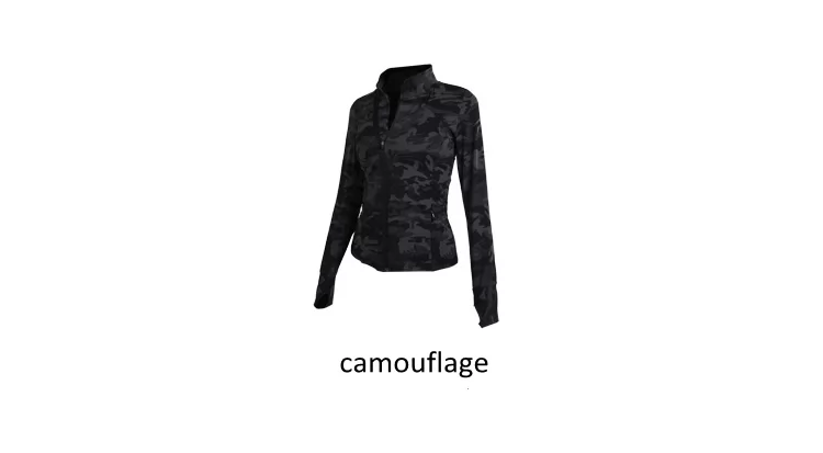 Women Camouflage Yoga Jacket color